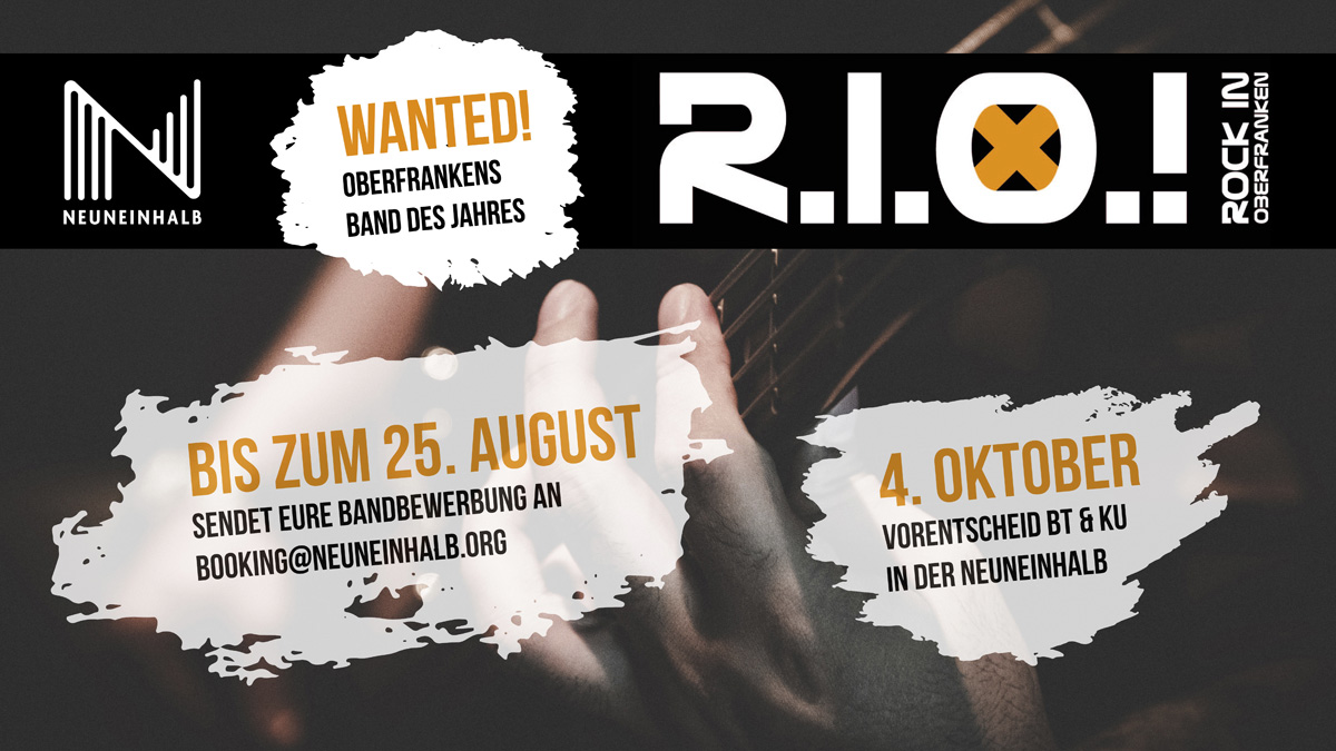 R.I.O.! Vorentscheid – Bewerbungsstart zum Bandcontest